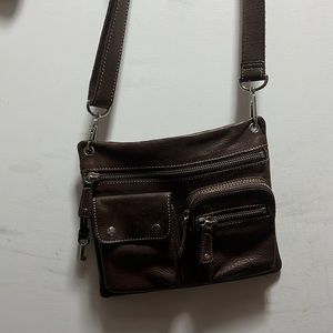 Fossil leather crossbody